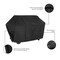 Modern Leisure Monterey 73 in. Grill Cover, 73 in. L x 25 in. W x 44.5 in. H, Black 2985 - alternate 8